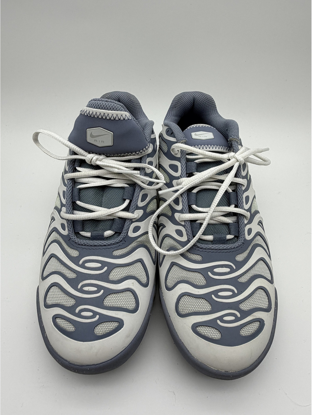 Nike Air Max Plus TN Grey and White Sneakers Size 7.5